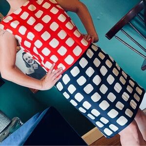 Milly Red and White Polka Dot Dress